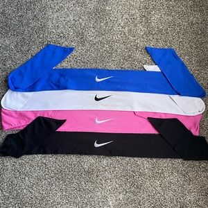 Bundle of 4 Nike Dri-Fit Tie headbands